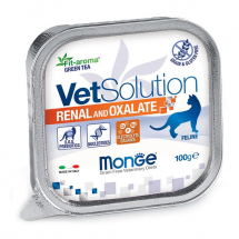 Monge VetSolution Cat Renal, and Oxalate диета для кошек Ренал и Оксалаты, ламистер 100г - ЗООВЕТЦЕНТР