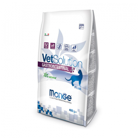 Monge VetSolution Cat Gastrointestinal, диета для кошек Интестинал, уп. 400 г - ЗООВЕТЦЕНТР