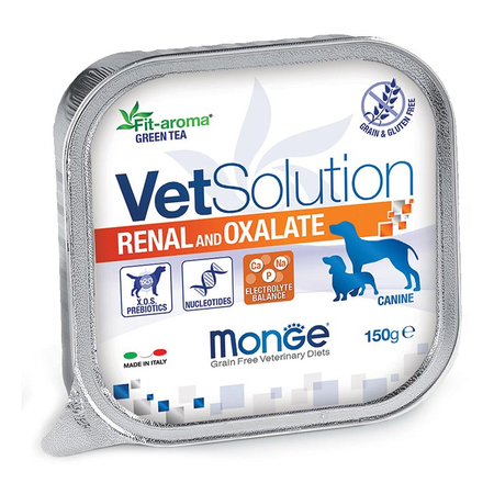 Monge VetSolution Dog Renal and Oxalate, диета для собак Ренал и Оксалат, ламистер 150 г - ЗООВЕТЦЕНТР