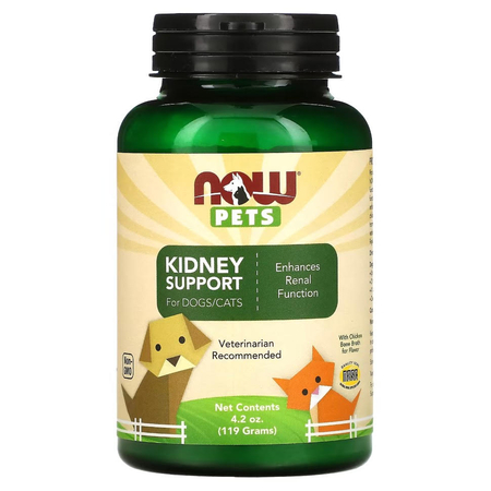 Добавки для животных NOW Pets Kidney support 119 g / Нау Поддержка почек для животныхз 119 г - ЗООВЕТЦЕНТР